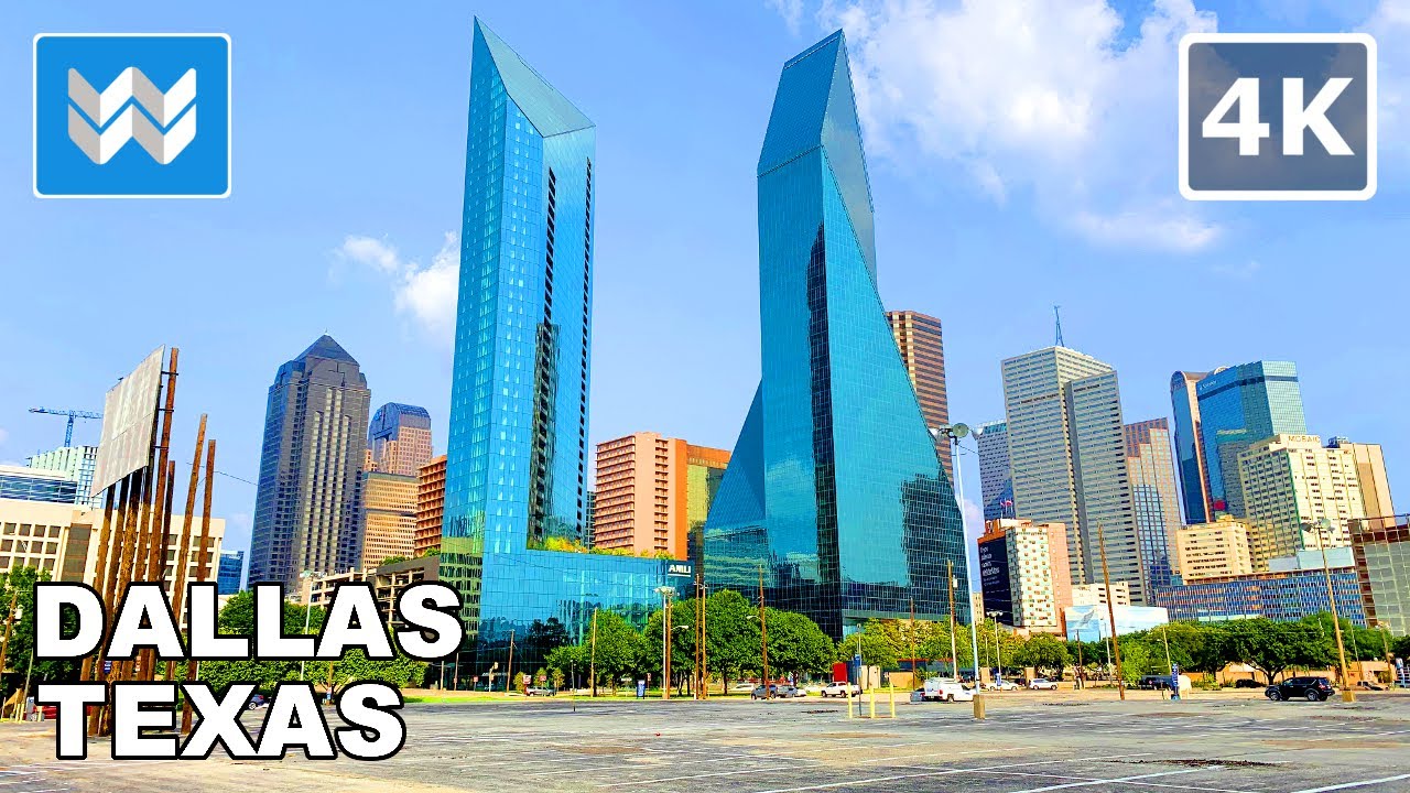 Walking Tour of Downtown Dallas, Texas USA 2020 Travel Guide 🎧【4K】