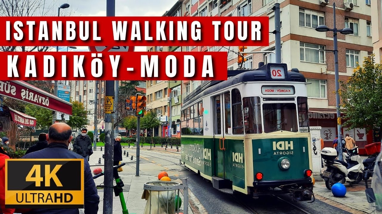 Istanbul City Walking | Kadıköy-Moda Tour Guide | 26 February 2021|4k UHD 60fps|