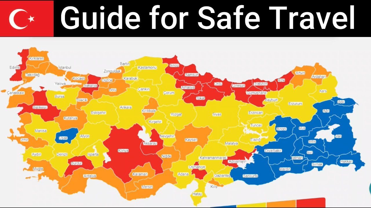 Turkey 🇹🇷  Safe Travel Guide - Coronavirus Spread Situation in Provinces