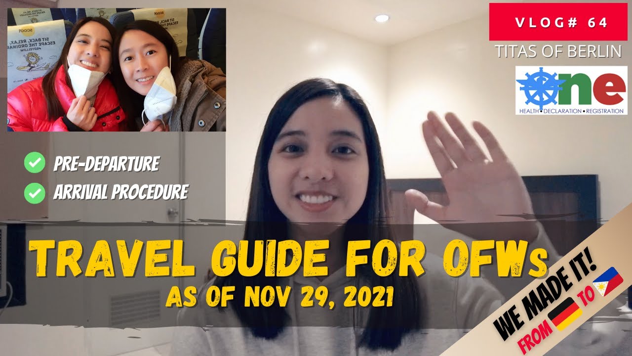 TRAVEL GUIDE FOR OFWs as of November 29 2021 | VLOG#64 | FILIPINOS IN GERMANY