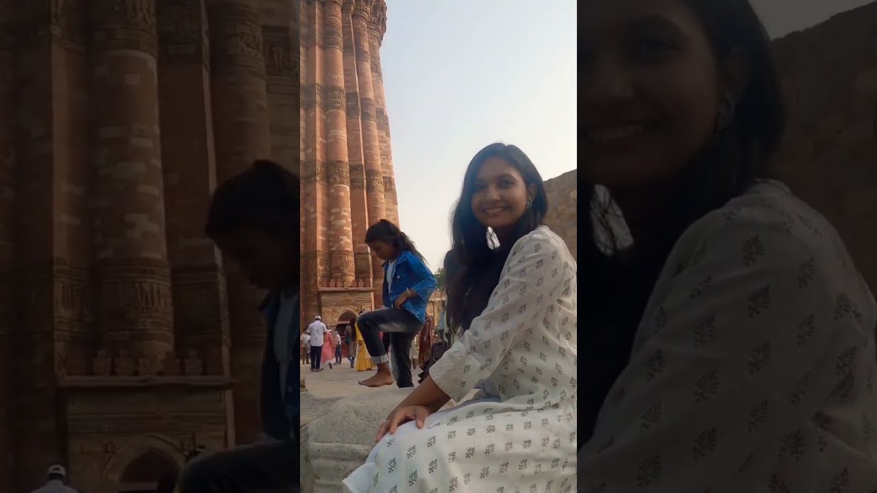 Qutub minar || delhi travel guide || #shorts #short #shortvideos #shortvideoindia #shortsyoutube