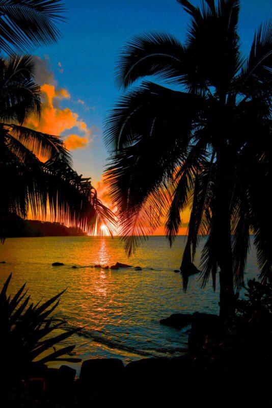 Aloha Friday Photo: Sunset from Anahola Beach, Kauai