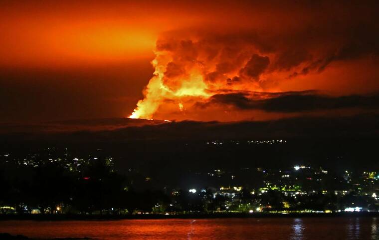 Mauna Loa Volcano Eruption and Lava Flow in 2022