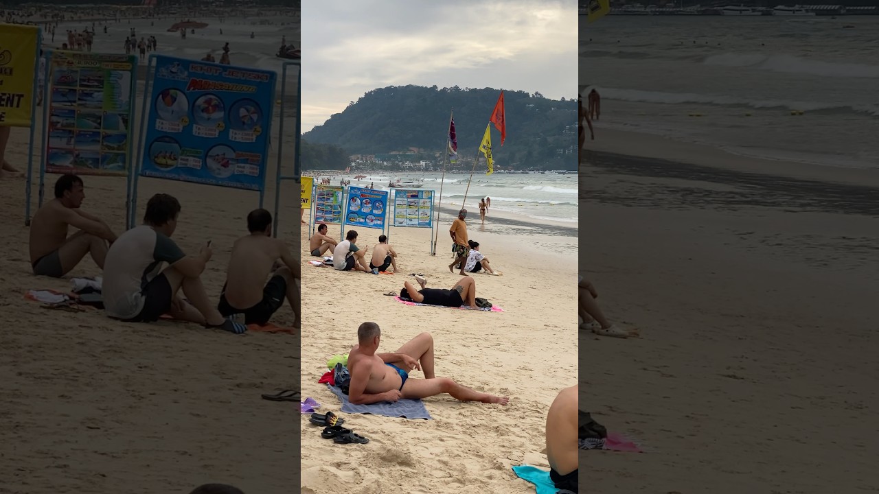 Patong Beach, Phuket 🌴🌊 | Stunning Views & Relaxing Vibes in 4K! #travel #beach #thailand