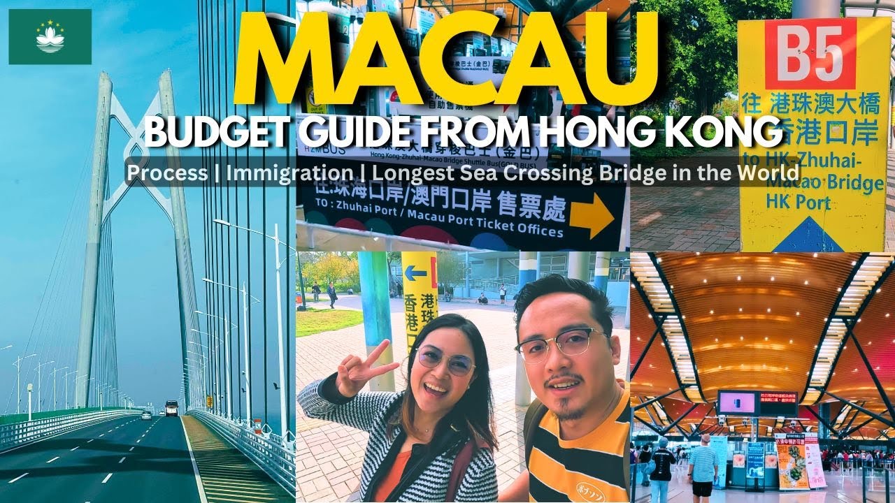 🇲🇴 MACAU DIY TRAVEL GUIDE FROM HONG KONG | Crossing HZMB for the First Time!