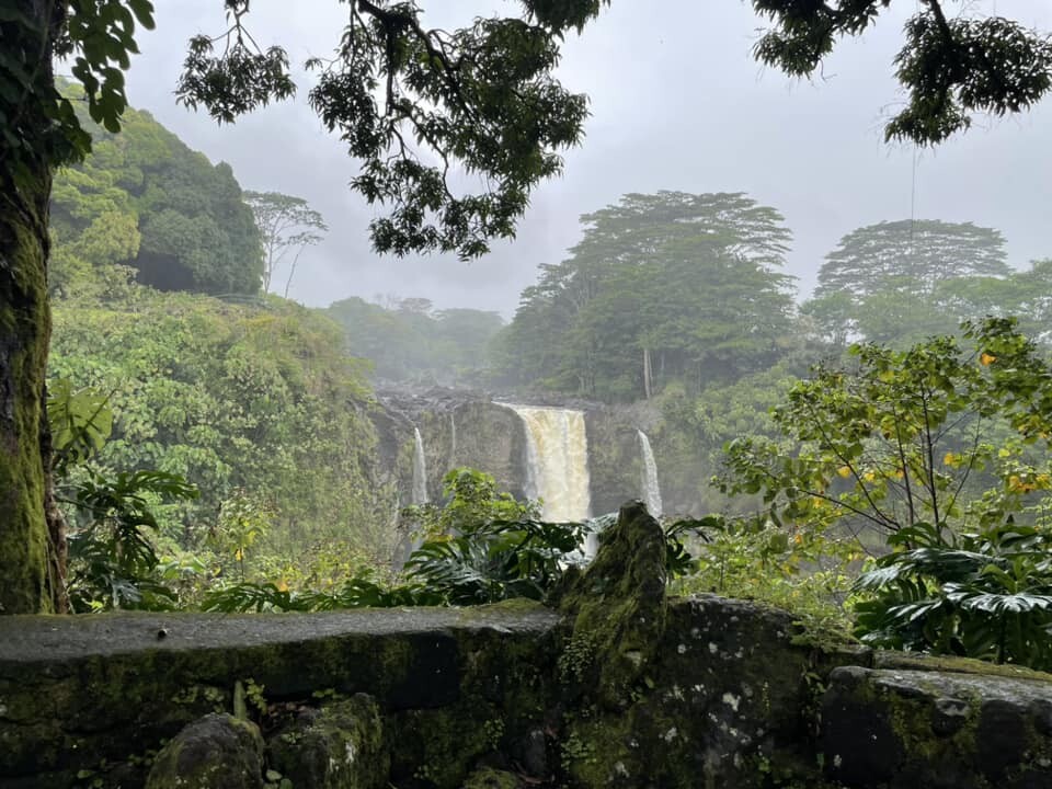 Aloha Friday Photo: Rainbow Falls, peek-a-boo, I see you
