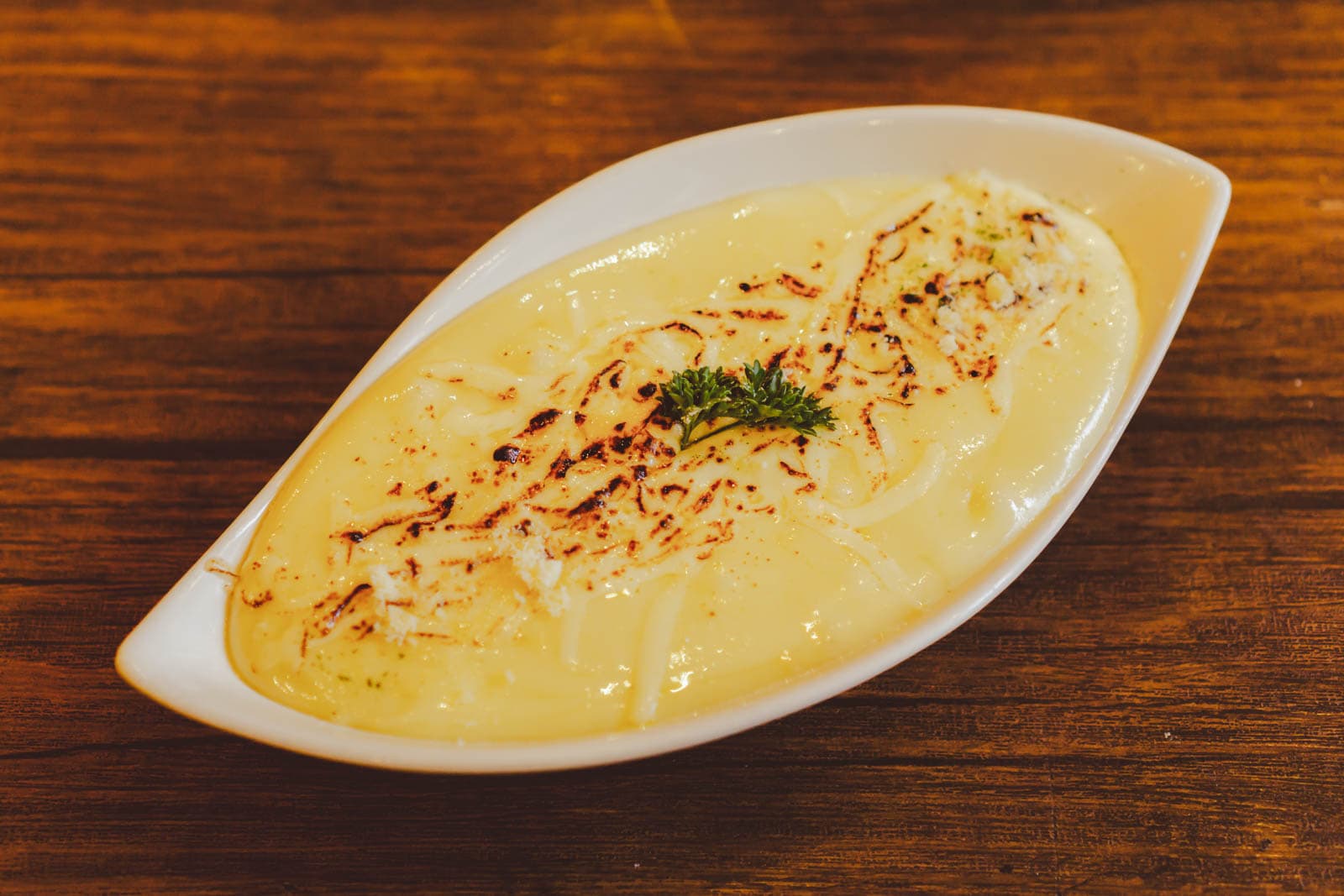 Aligot, a cheesy mashed potato dish from the Aubrac region of France.
