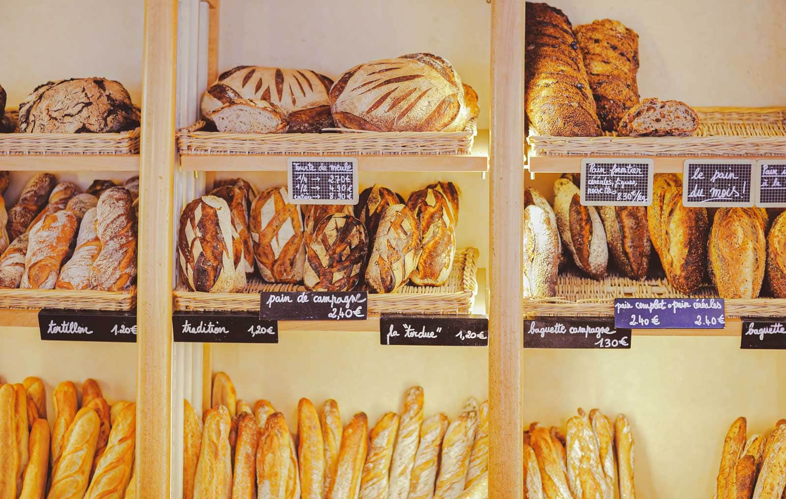 The warm, crusty baguette tradition we bought every morning from our favorite boulangerie in Paris.