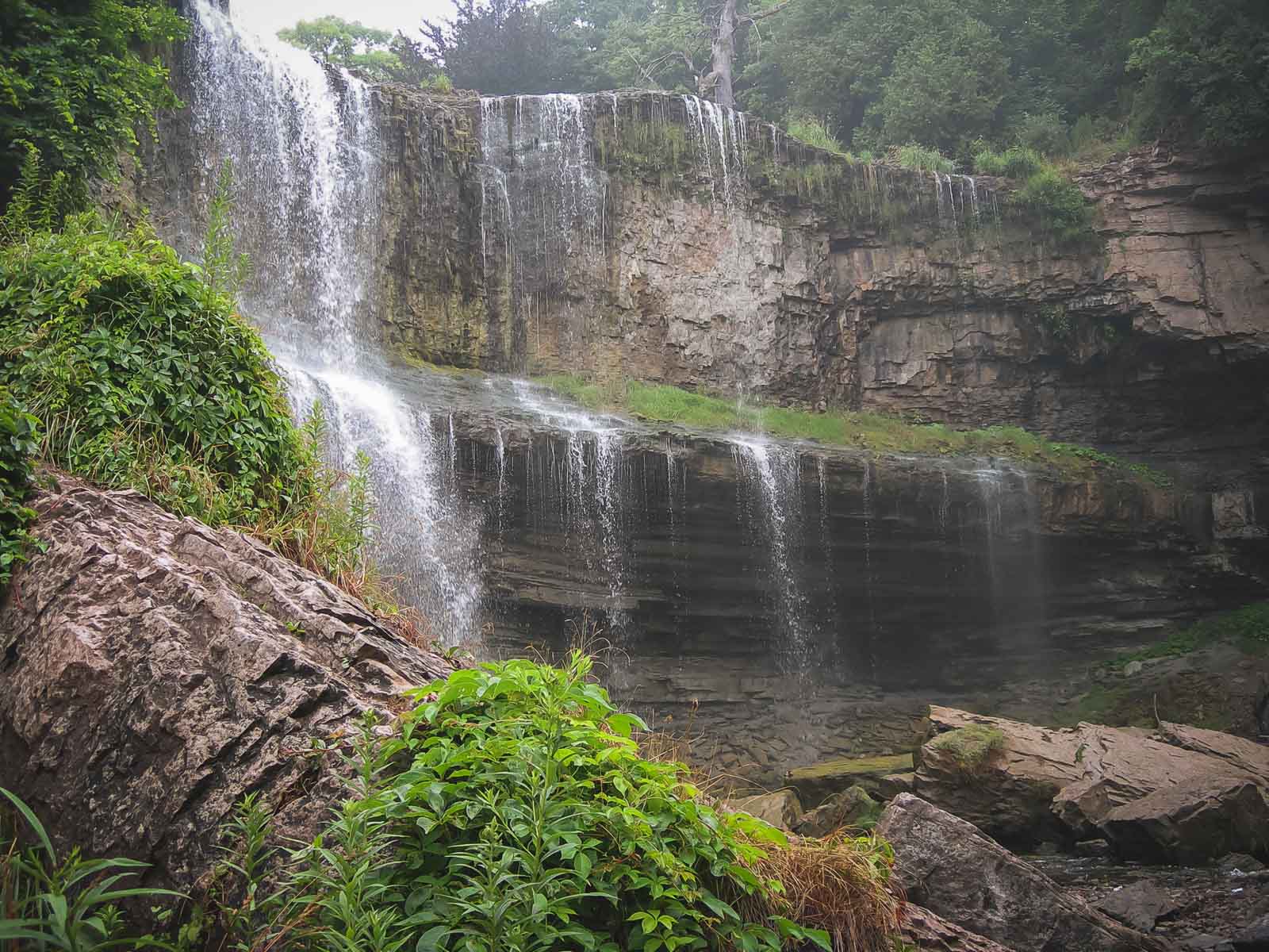 Webster Falls in Hamilton one of the best day trips from toronto for outdoor lovers